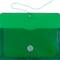 JAM Paper 5.25" x 10" Plastic #10 Business Envelope with Button and String Closure, 24ct.